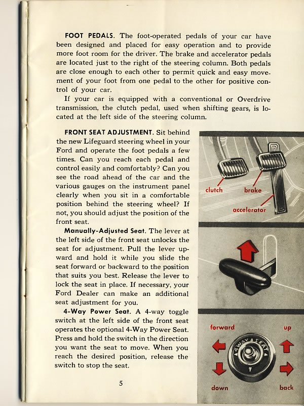 1956 Ford Owners Manual Page 10